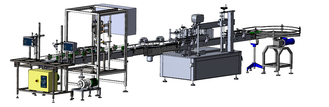 ligne-remplisseuse-semi-automatique-visseuse-etiqueteuse-automatique-table-tournante